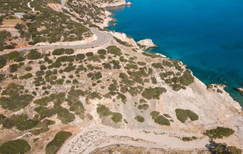 Kalo Chorio bei Agios Nikolaos Kreta, Kalo Chorio: Einzigartiges Grundstück am Meer für erstklassige Investitionsmöglichkeit zu verkaufen Grundstück kaufen